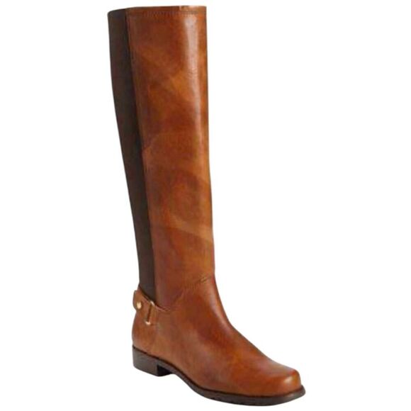 STUART WEITZMAN Accumulate Tall Back-Stretch Riding Boot Size 6.5M - Picture 1 of 8